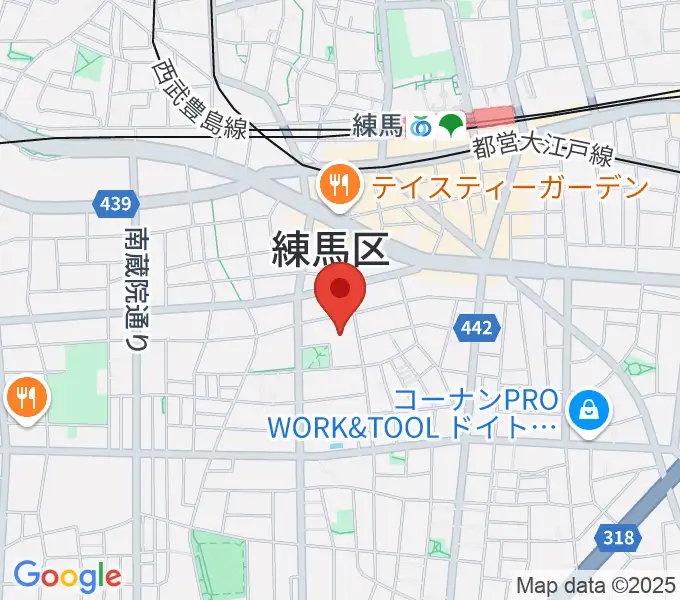 練馬区立生涯学習センターの地図
