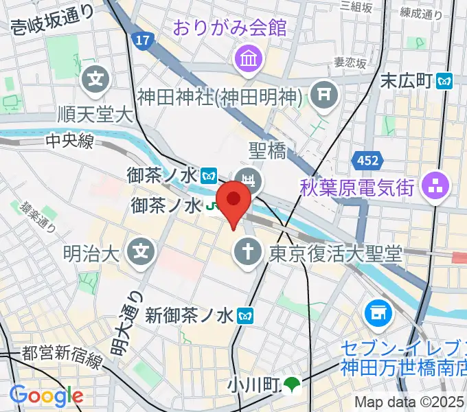 ディスクユニオンお茶の水駅前店の地図