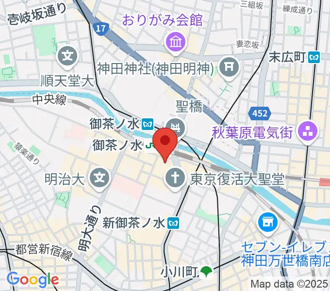 ディスクユニオンお茶の水駅前店の地図