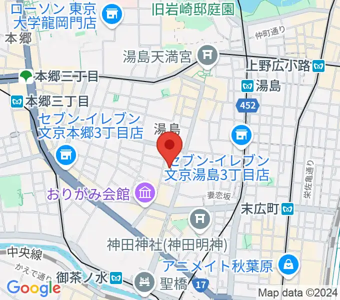 スチュディオ・トリアノンの地図