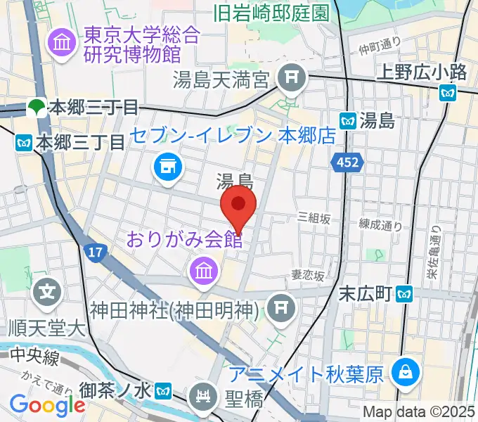 スチュディオ・トリアノンの地図