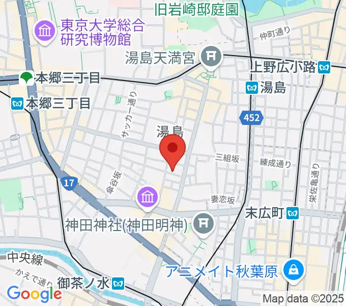 スチュディオ・トリアノンの地図