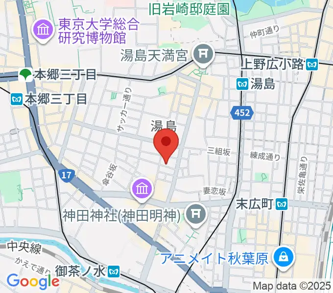 スチュディオ・トリアノンの地図
