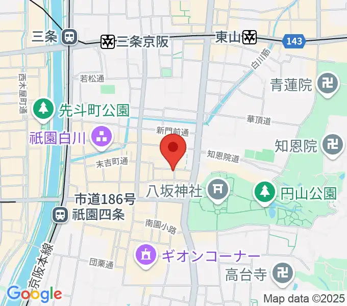 祇園YOWの地図