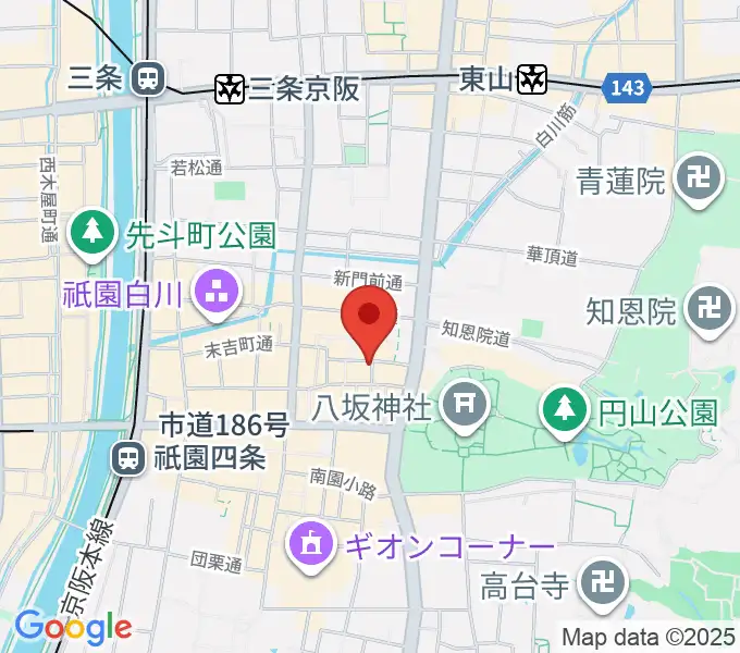 祇園YOWの地図