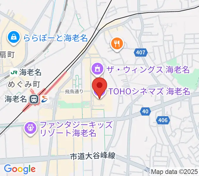 TOHOシネマズ海老名の地図