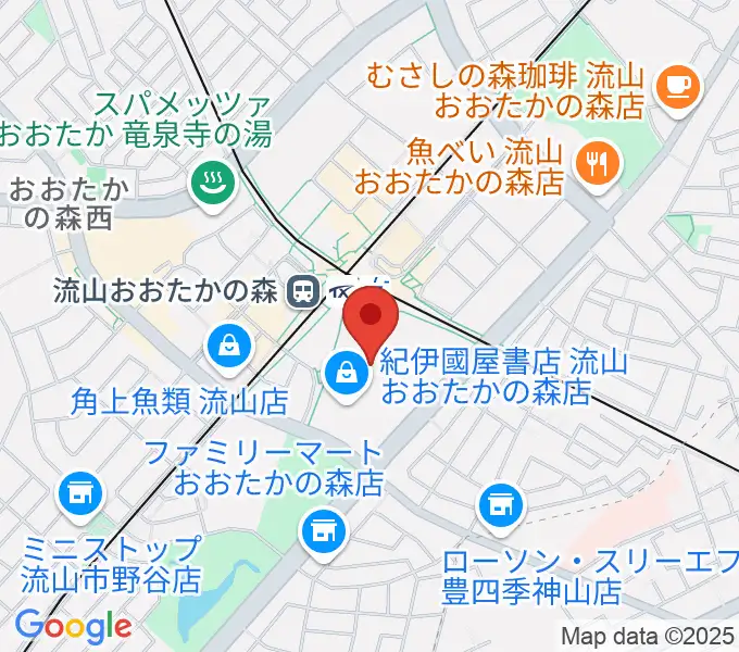 TOHOシネマズ流山おおたかの森の地図