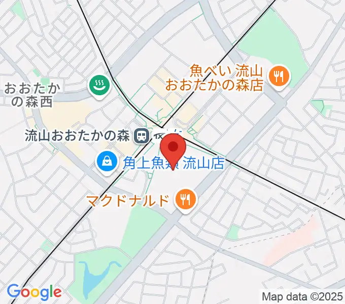 TOHOシネマズ流山おおたかの森の地図