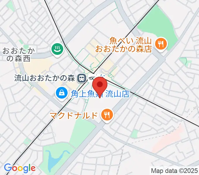 TOHOシネマズ流山おおたかの森の地図