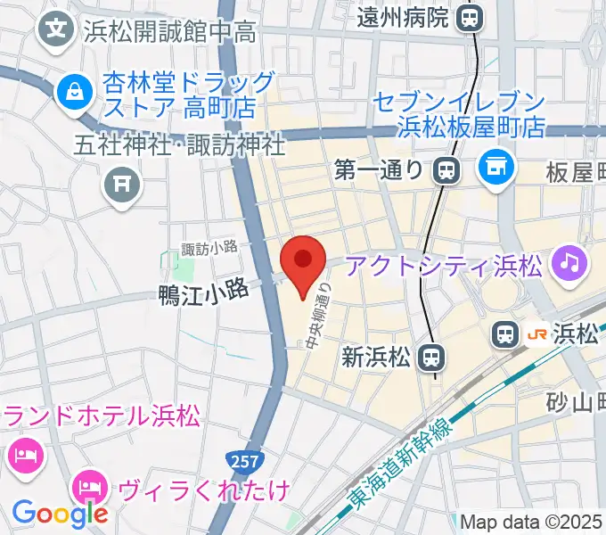 TOHOシネマズ浜松の地図