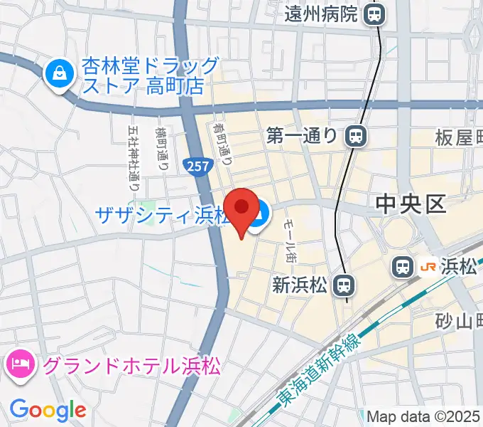 TOHOシネマズ浜松の地図