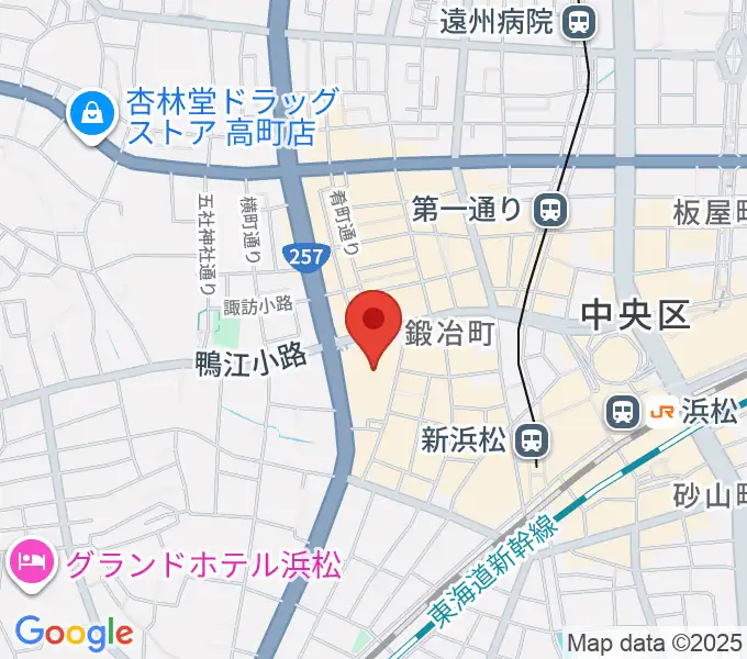 TOHOシネマズ浜松の地図