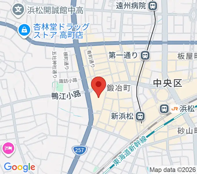 TOHOシネマズ浜松の地図