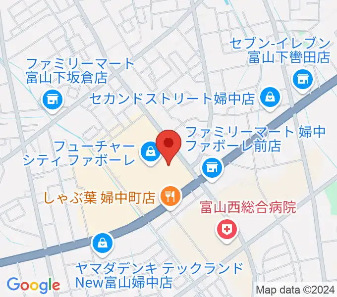 TOHOシネマズ ファボーレ富山の地図