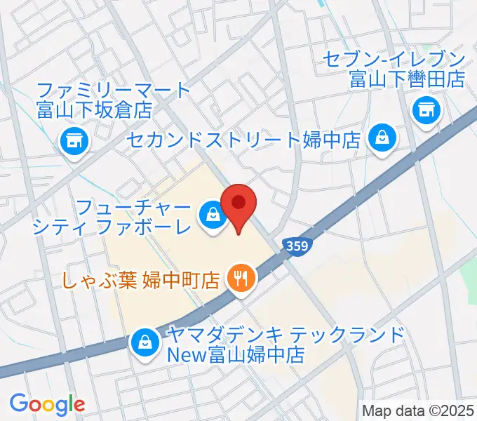 TOHOシネマズ ファボーレ富山の地図