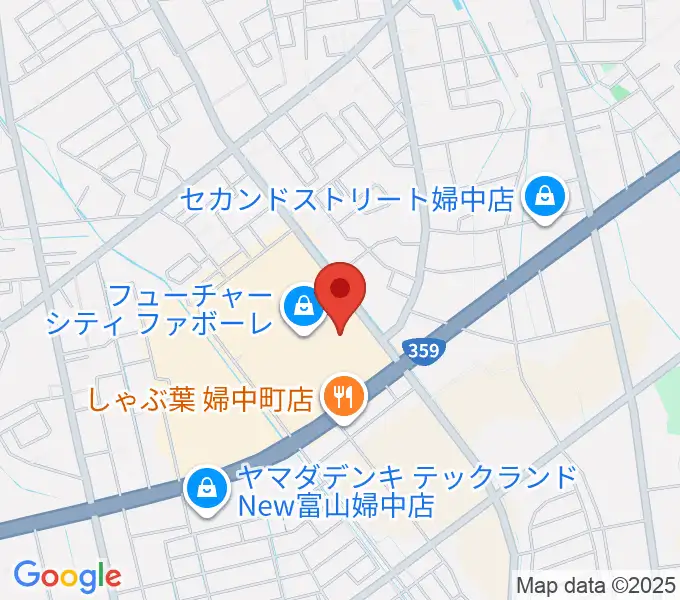TOHOシネマズ ファボーレ富山の地図