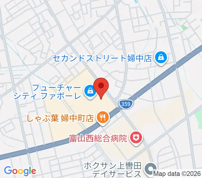 TOHOシネマズ ファボーレ富山の地図