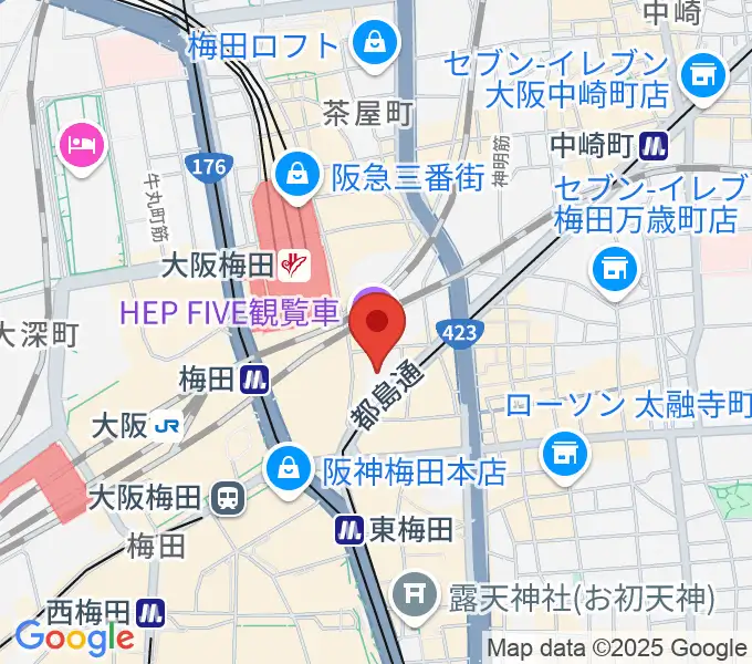 TOHOシネマズ梅田の地図