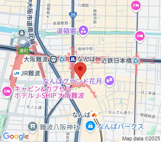 TOHOシネマズなんば本館の地図