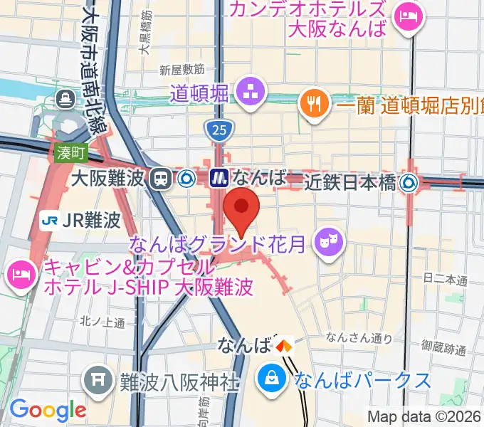 TOHOシネマズなんば本館の地図