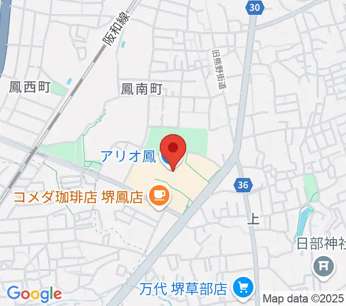 TOHOシネマズ鳳の地図