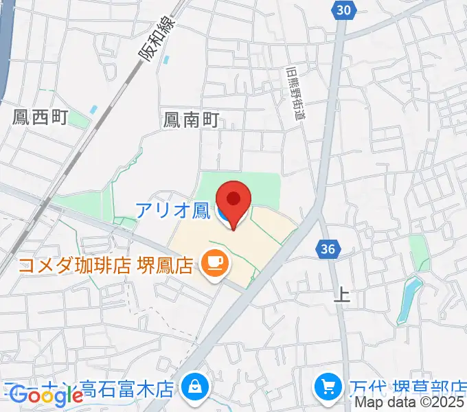 TOHOシネマズ鳳の地図