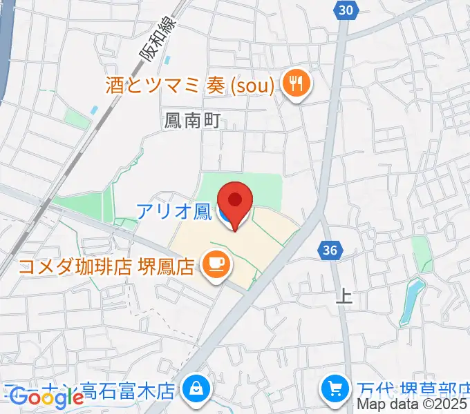TOHOシネマズ鳳の地図