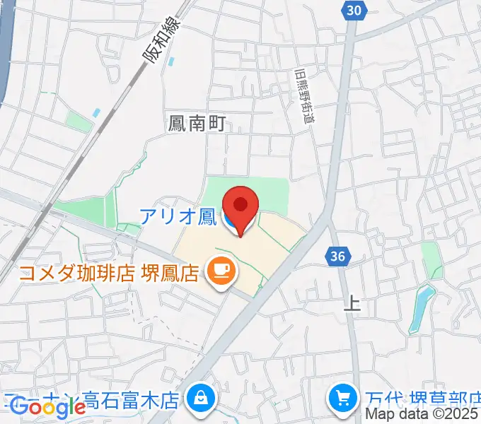 TOHOシネマズ鳳の地図