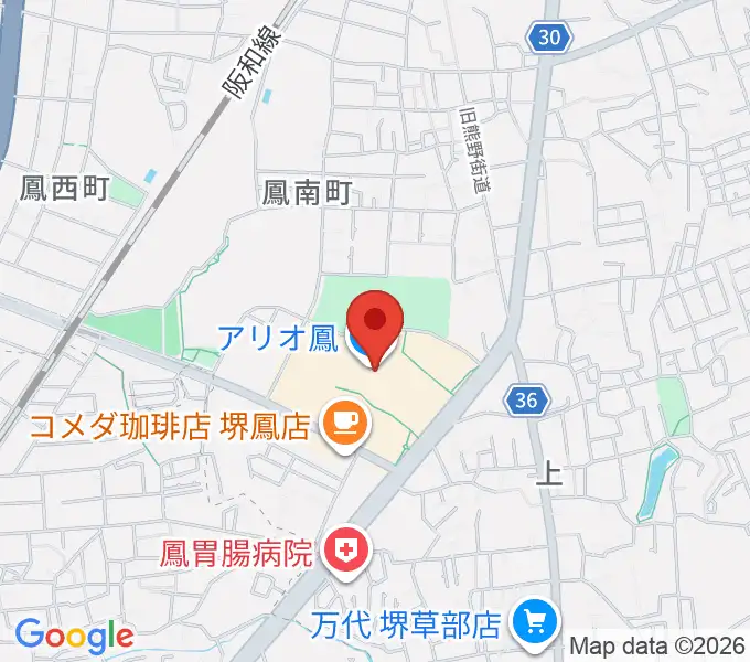 TOHOシネマズ鳳の地図