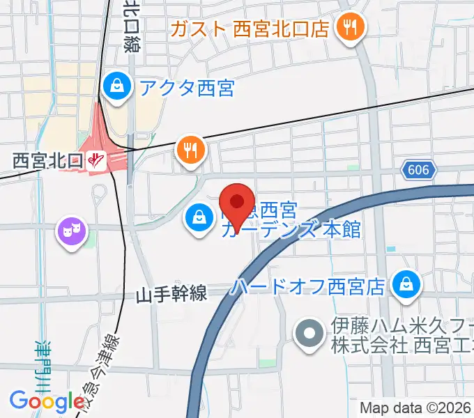 TOHOシネマズ西宮OSの地図