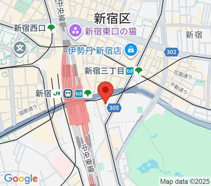 スタジオペンタ新宿店の地図