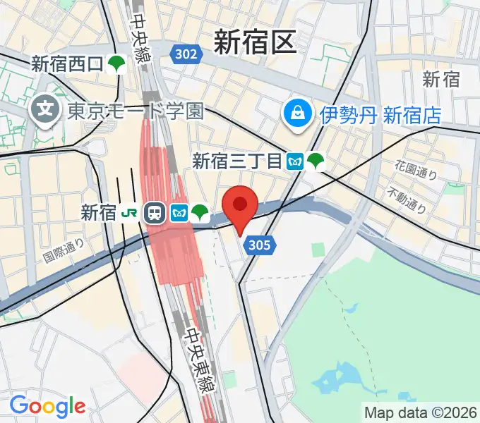 スタジオペンタ新宿店の地図