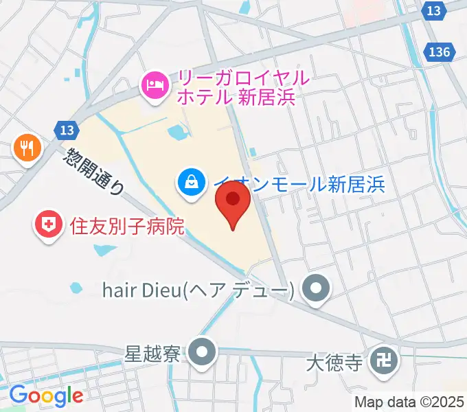 TOHOシネマズ新居浜の地図