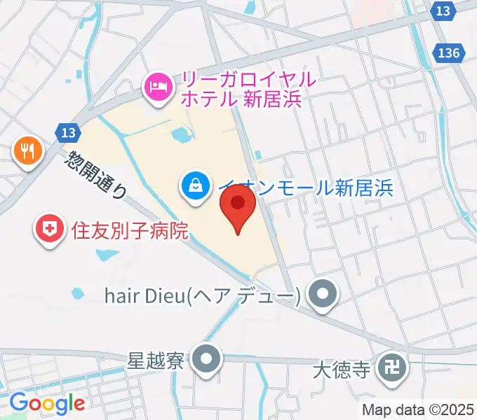 TOHOシネマズ新居浜の地図