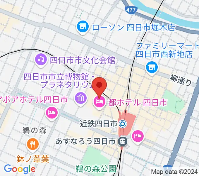 109シネマズ四日市の地図