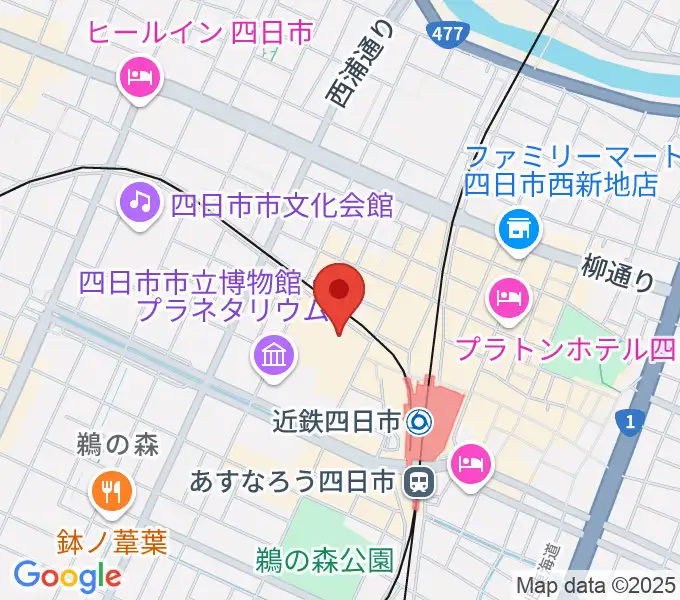 109シネマズ四日市の地図