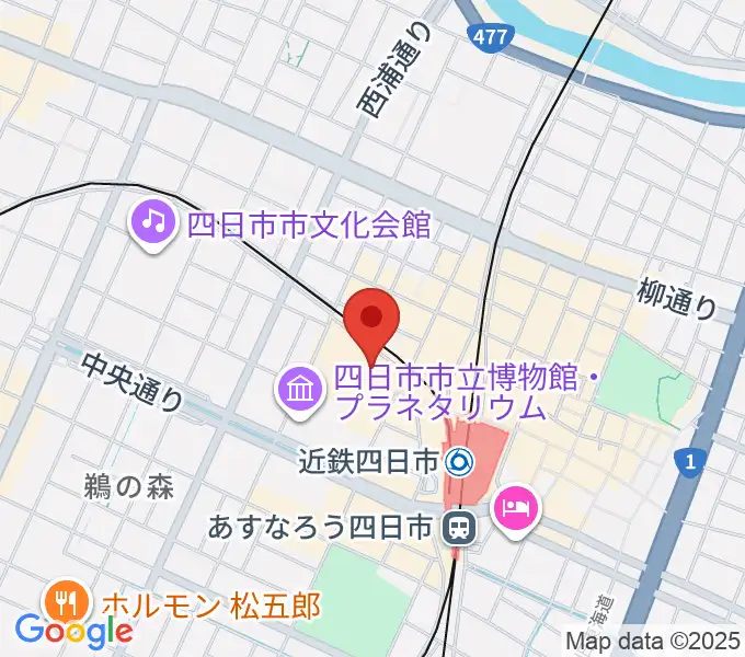 109シネマズ四日市の地図