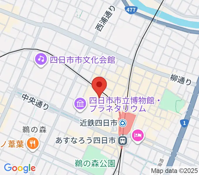 109シネマズ四日市の地図