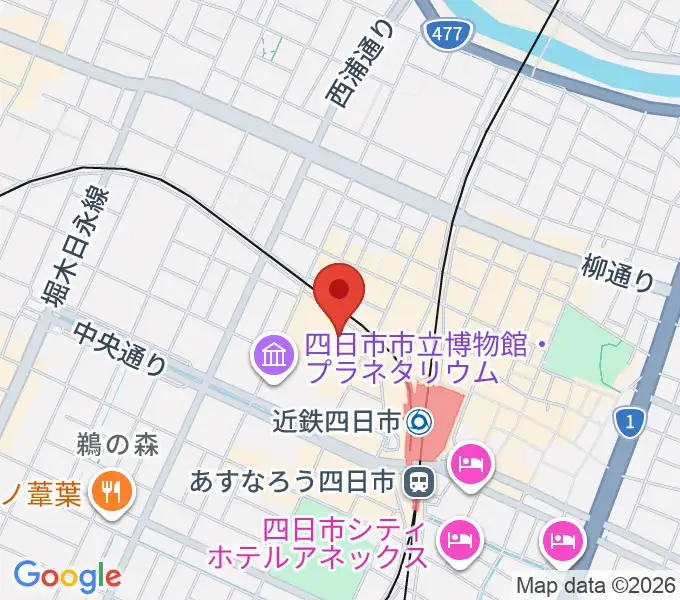 109シネマズ四日市の地図