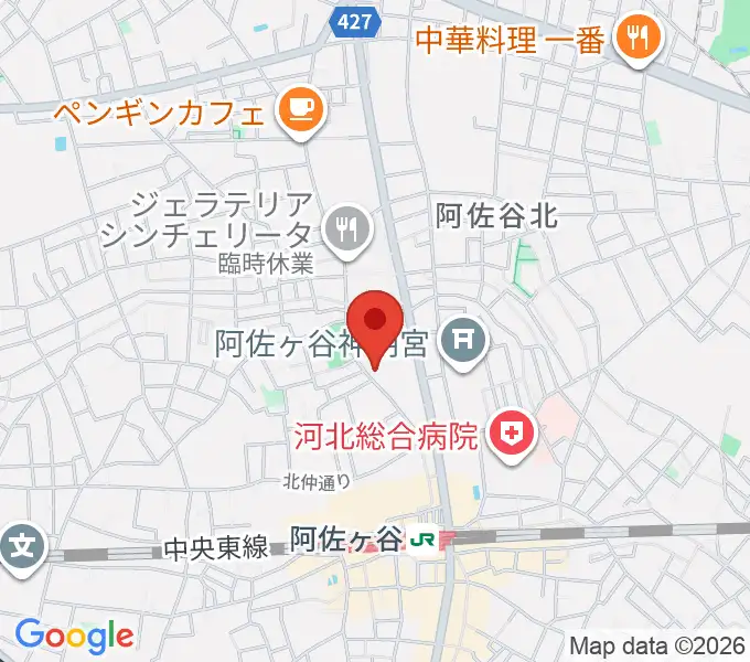 オントエンリズムストアの地図