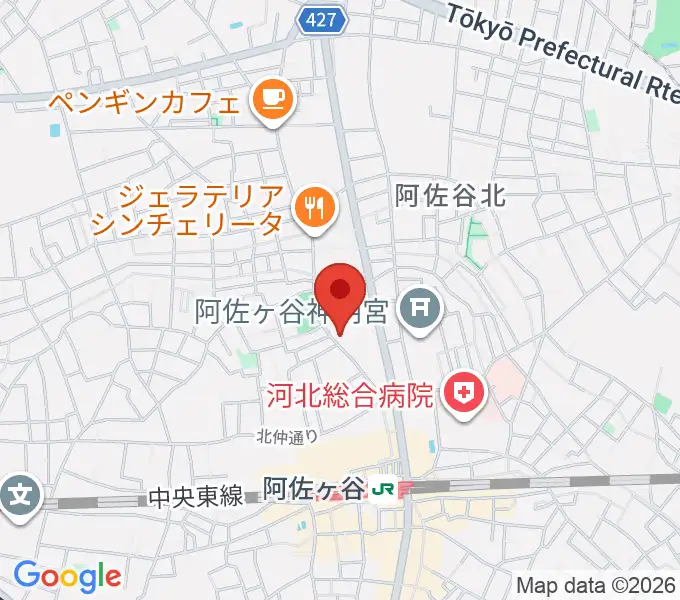 オントエンリズムストアの地図