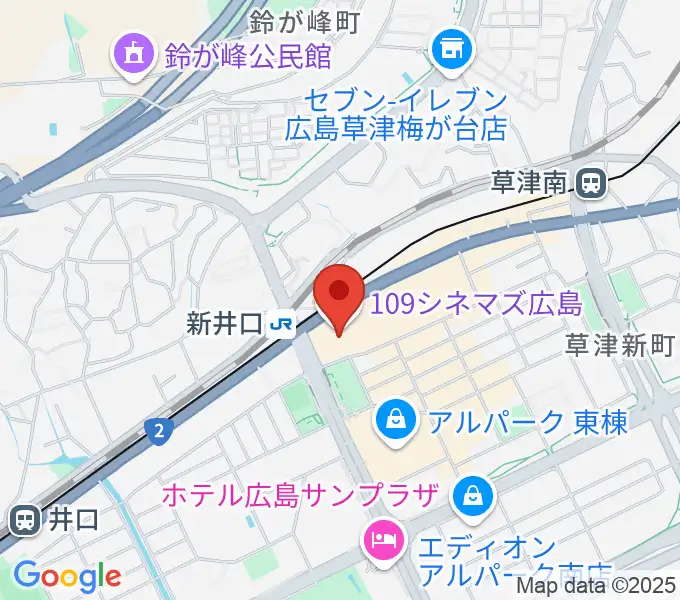 109シネマズ広島の地図