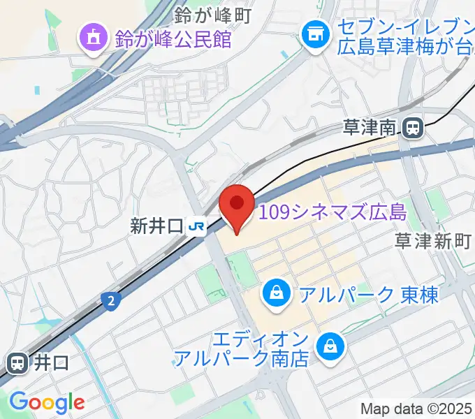 109シネマズ広島の地図