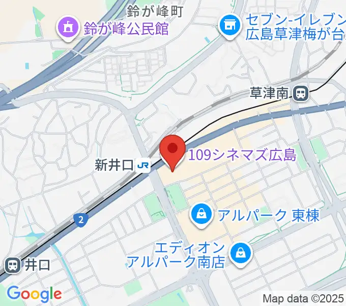 109シネマズ広島の地図