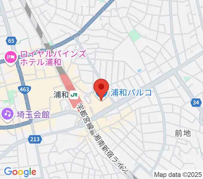 ユナイテッド・シネマ浦和の地図