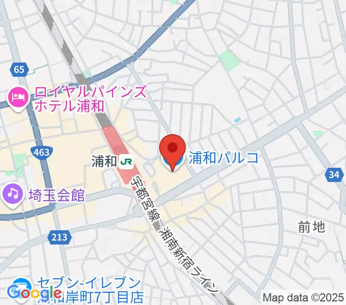 ユナイテッド・シネマ浦和の地図