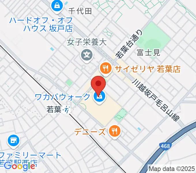 ユナイテッド・シネマわかばの地図