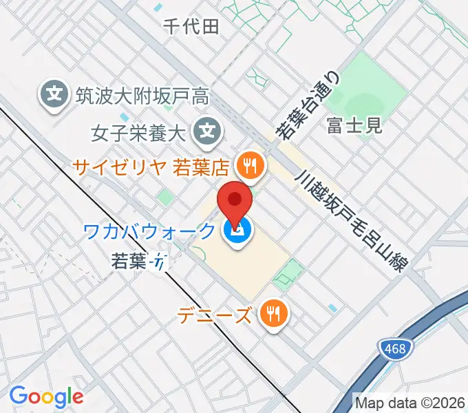 ユナイテッド・シネマわかばの地図