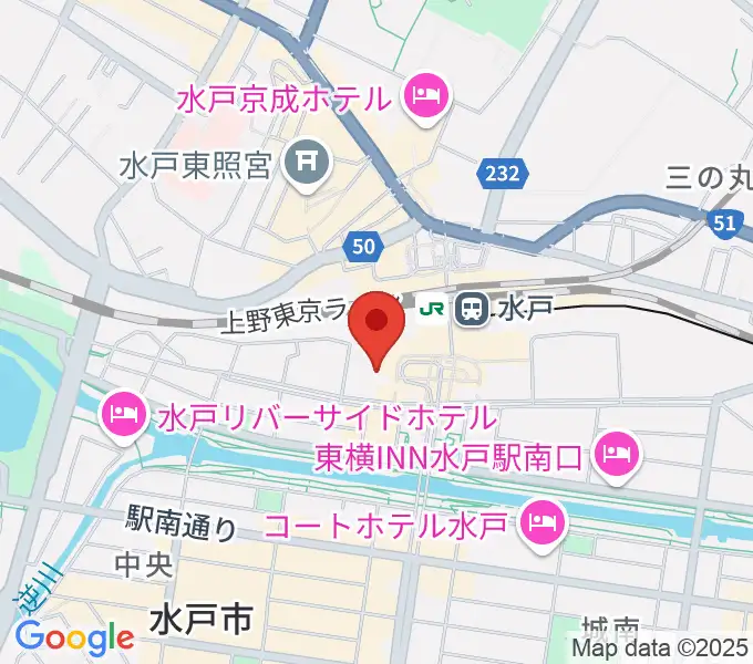 ユナイテッド・シネマ水戸の地図
