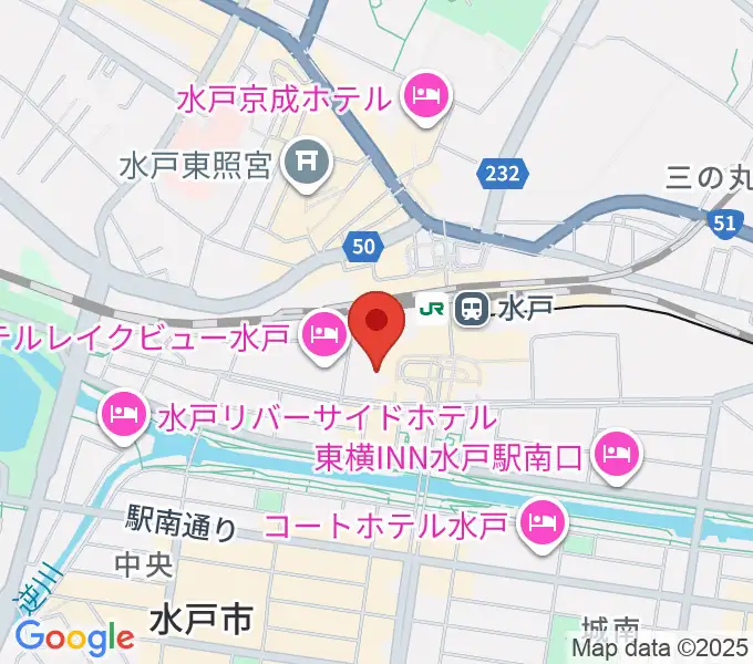 ユナイテッド・シネマ水戸の地図